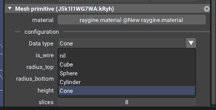 Polymorphic type selection in the inspector