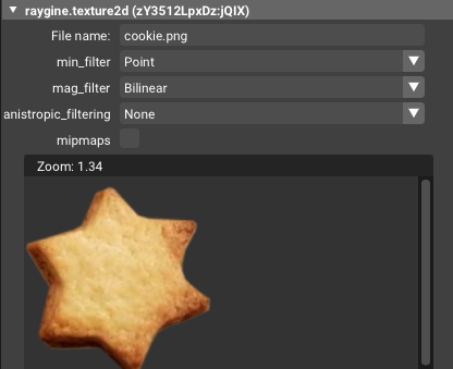 Raygine texture import settings
