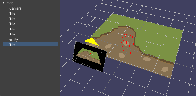 Raygine editor gif showing picking objects in the scene