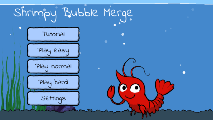 Shrimpy Bubble: A bubble merge game.